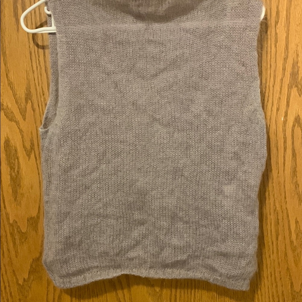 MaxMara Maglia Mohair light purple super soft Sleeveless Sweater Vest